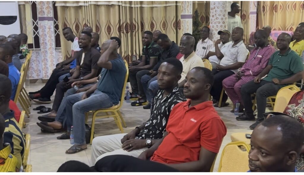 Kwabena Agyei Agyapong speaking to delegates on the NPP flagbearer race and money politics