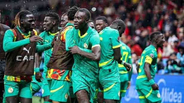 Odehyie Media Images
Senegal players celebrate after Pape Gueye scored the decisive extra-time goal in the AFCON 2026 final against Morocco in Rabat.